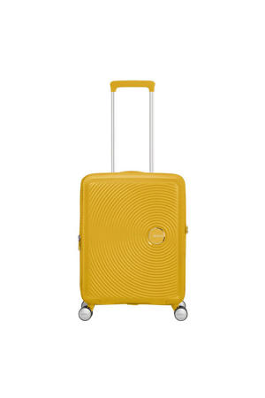 trolley Soundbox Spinner 55 cm. Expandable geel