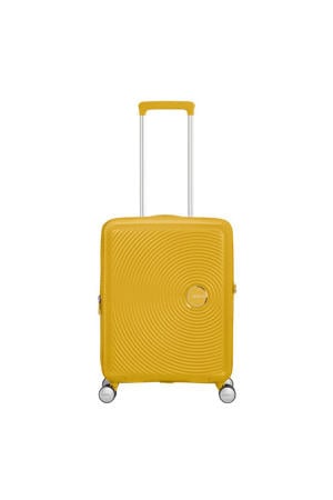 trolley Soundbox Spinner 55 cm. Expandable geel