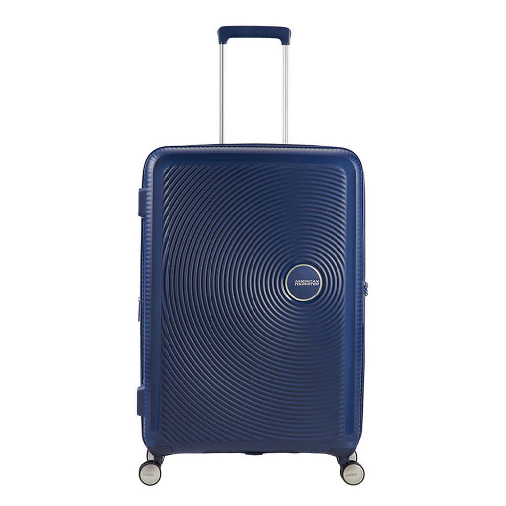 American Tourister  trolley Soundbox 67 cm. Expandable donkerblauw