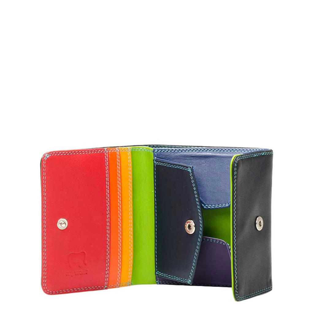 Mywalit 11cm Portemonnee Portemonnee ID Houder Kwaliteit Leer en Ontwerp 334 (Sangria Multi