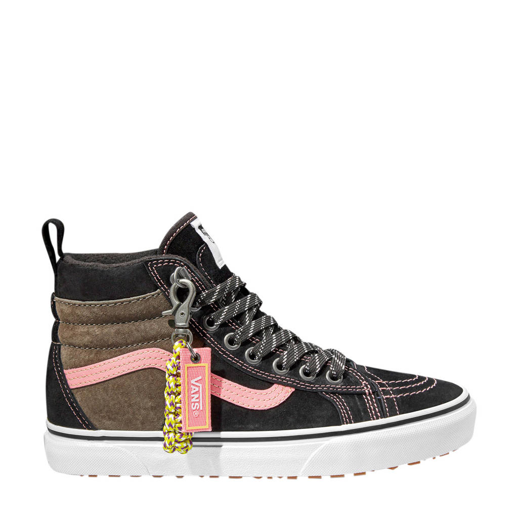 VANS SK8-Hi sneakers zwart/bruin/roze, Zwart/bruin/roze