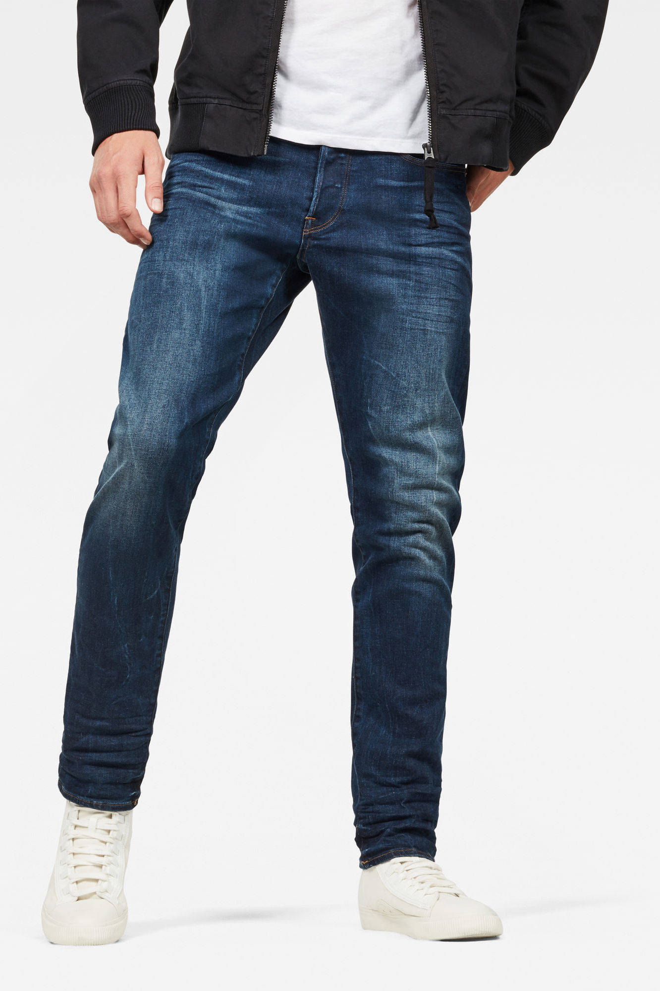 G-Star RAW G-star Jas in het Blauw voor heren Heren Kleding voor voor Jeans voor Tapered jeans 