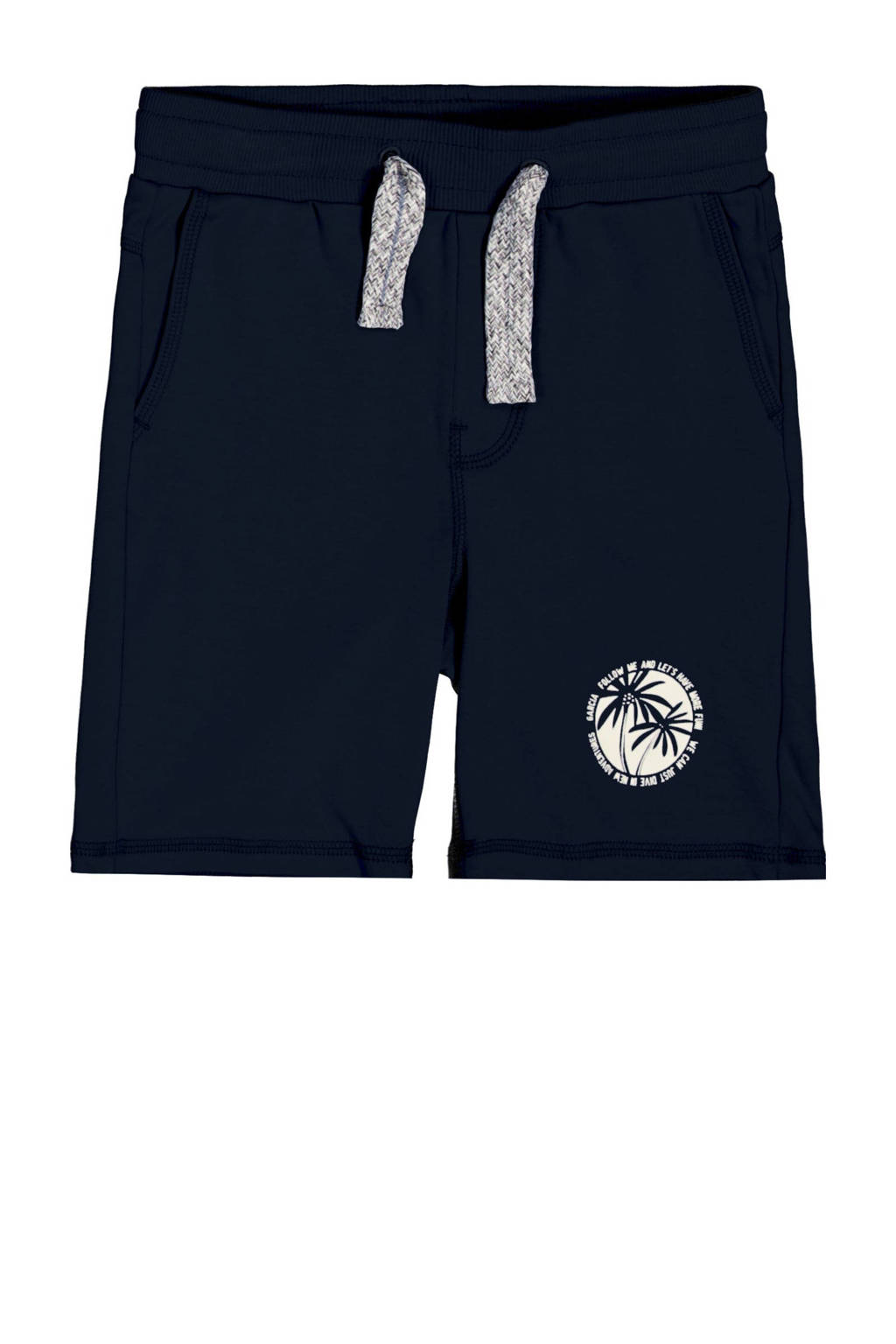 Garcia sweatshort met printopdruk donkerblauw, Donkerblauw