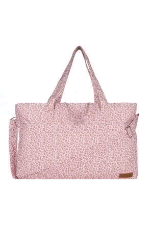 luiertas met panterprint roze