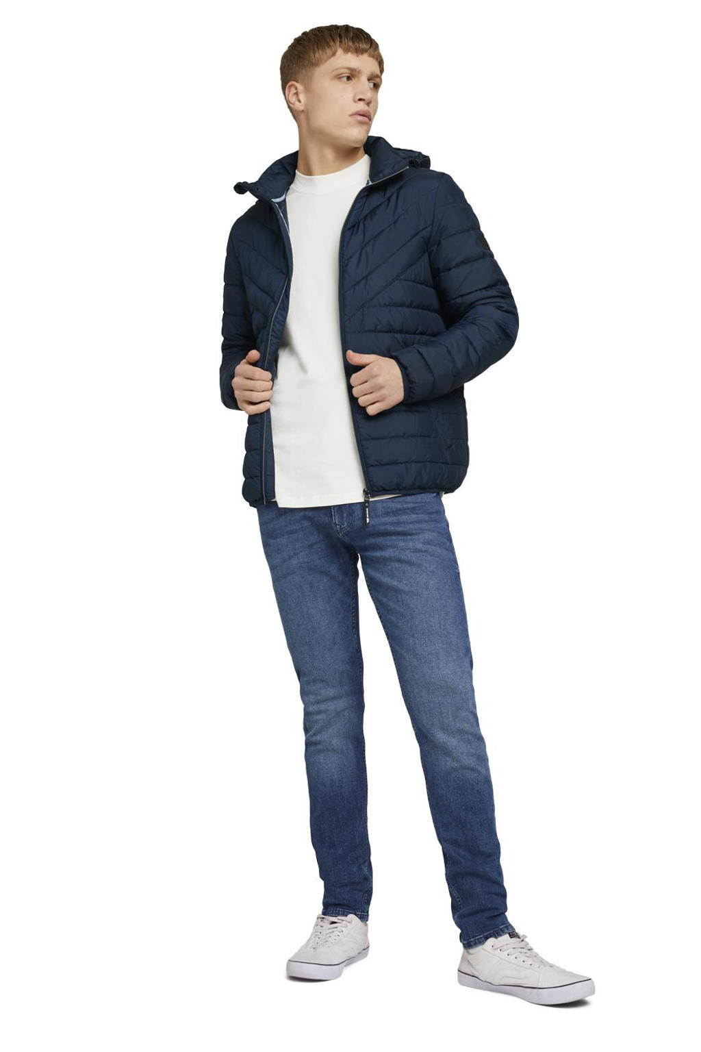 TOM TAILOR Denim Uomini Adean Straight Jeans 1032754, 10122 - Destroyed Light Stone Blue Denim, 31W / 32L TOM TAILOR Denim Uomini Adean Straight Jeans 1032754, 10122 - Destroyed Light Stone Blue Denim, 31W / 32L