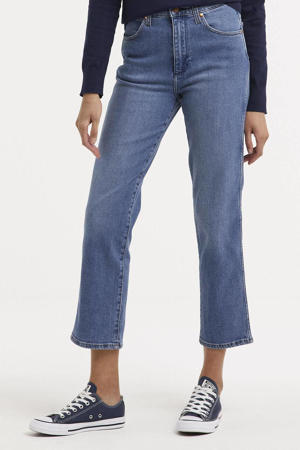high waist straight fit jeans Wild west mid blue