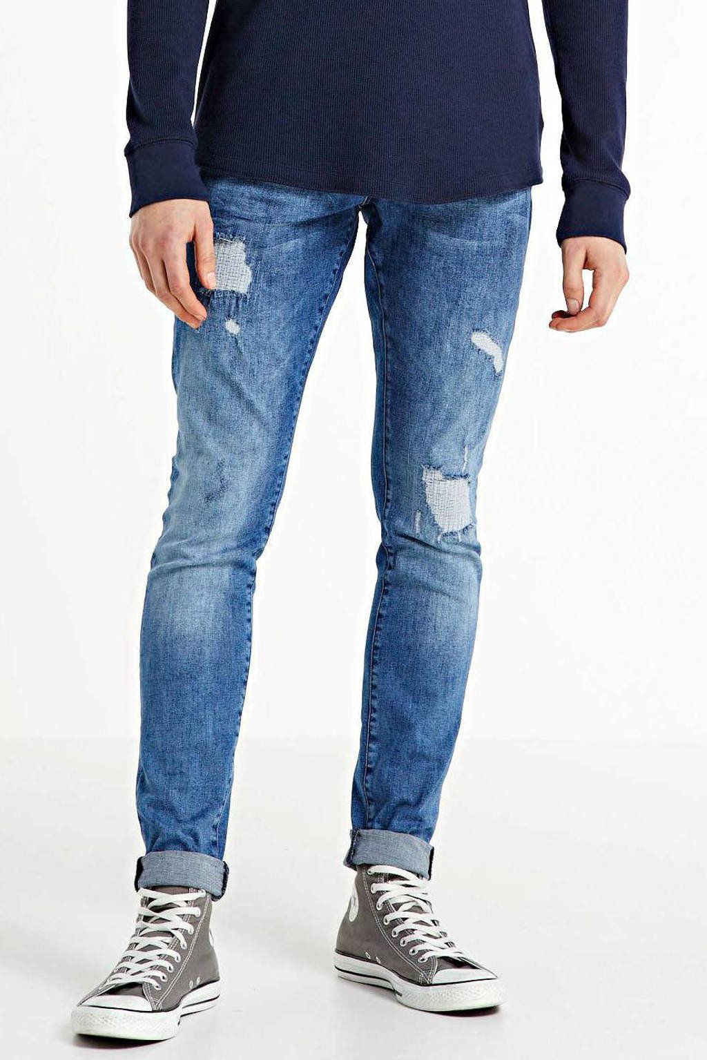 GABBIANO skinny jeans Ultimo Blue destroyed, Blue destroyed 