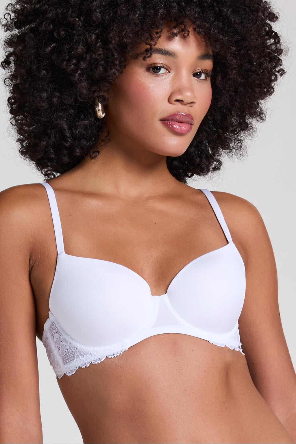 Hunkemöller voorgevormde T-shirt-bh met beugel Angie wit