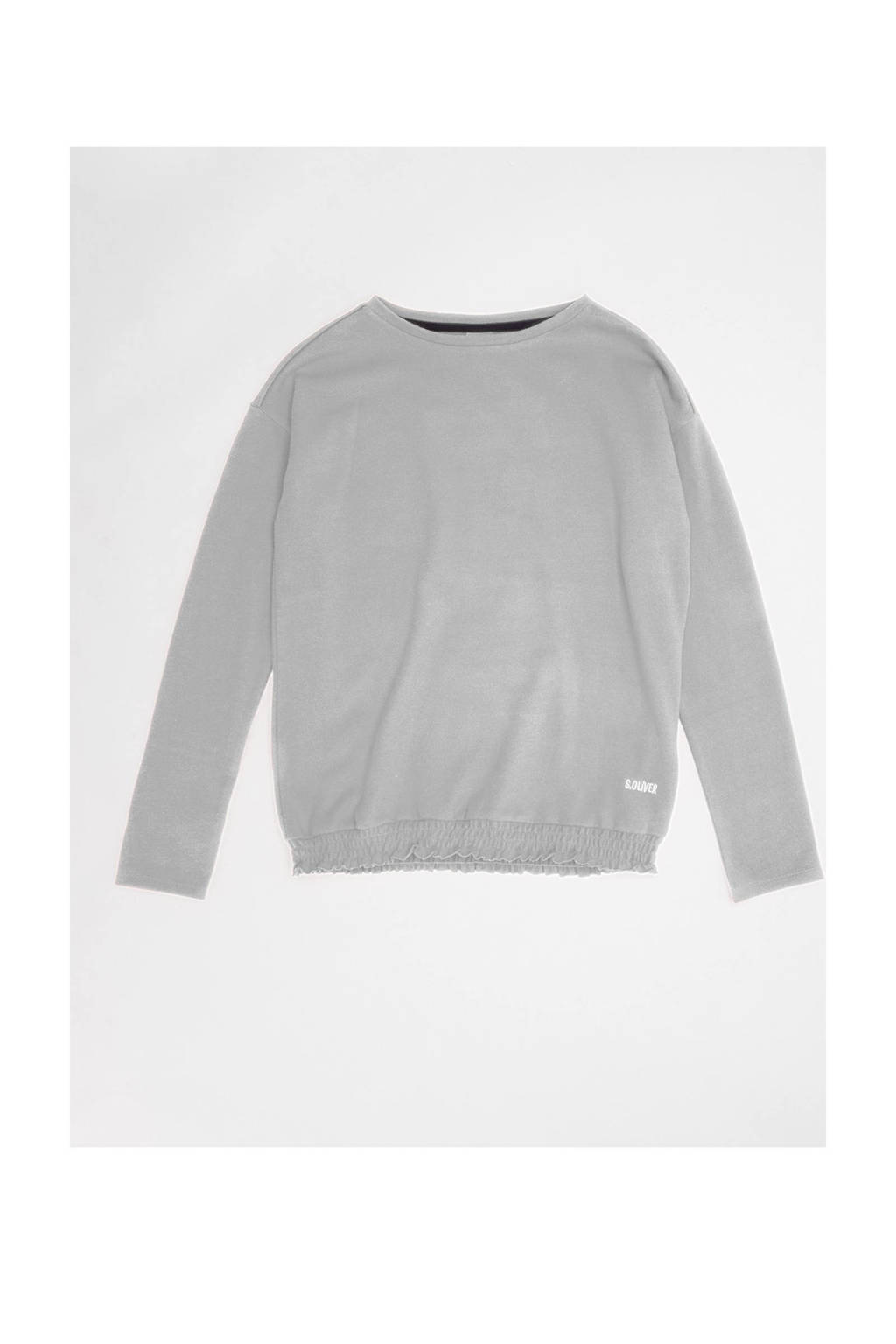s.Oliver longsleeve grijs melange, Grijs melange