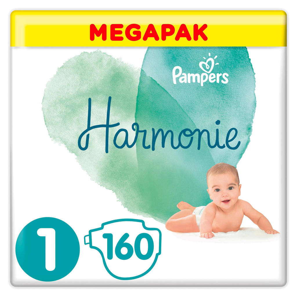 Pampers Harmonie Harmonie Megapack Maat 1 (25kg) 160 luiers wehkamp