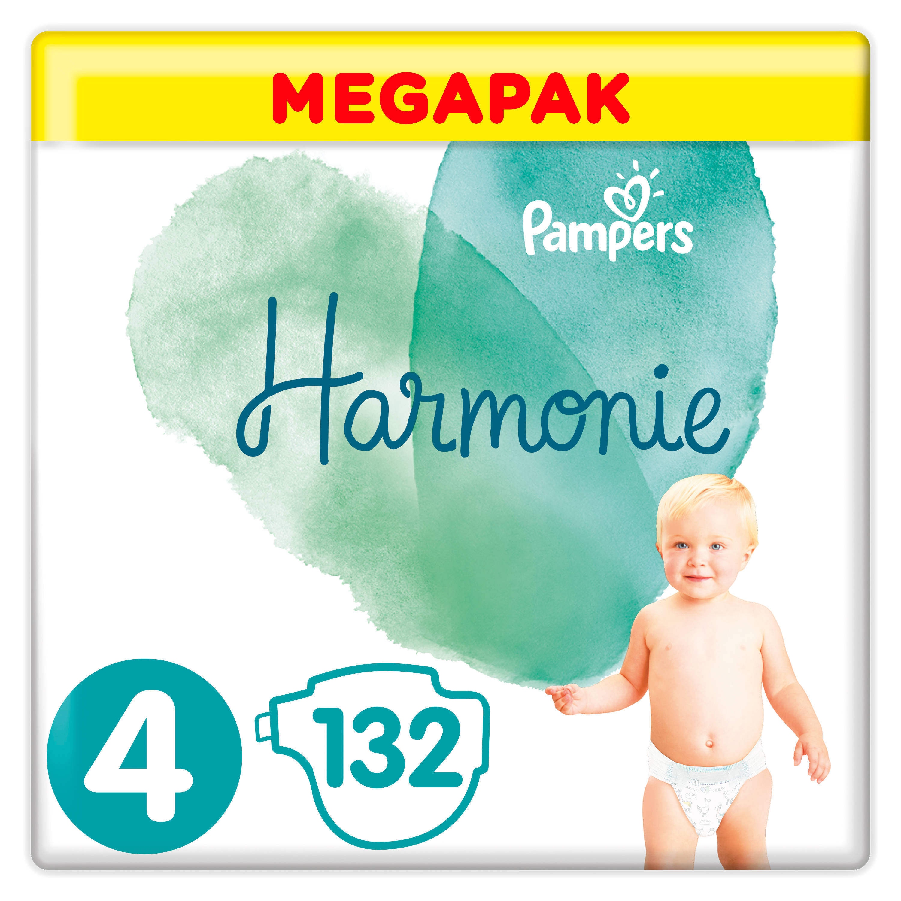 Pampers Harmonie Megapack Maat 4 (9-14kg) 132 luiers online kopen