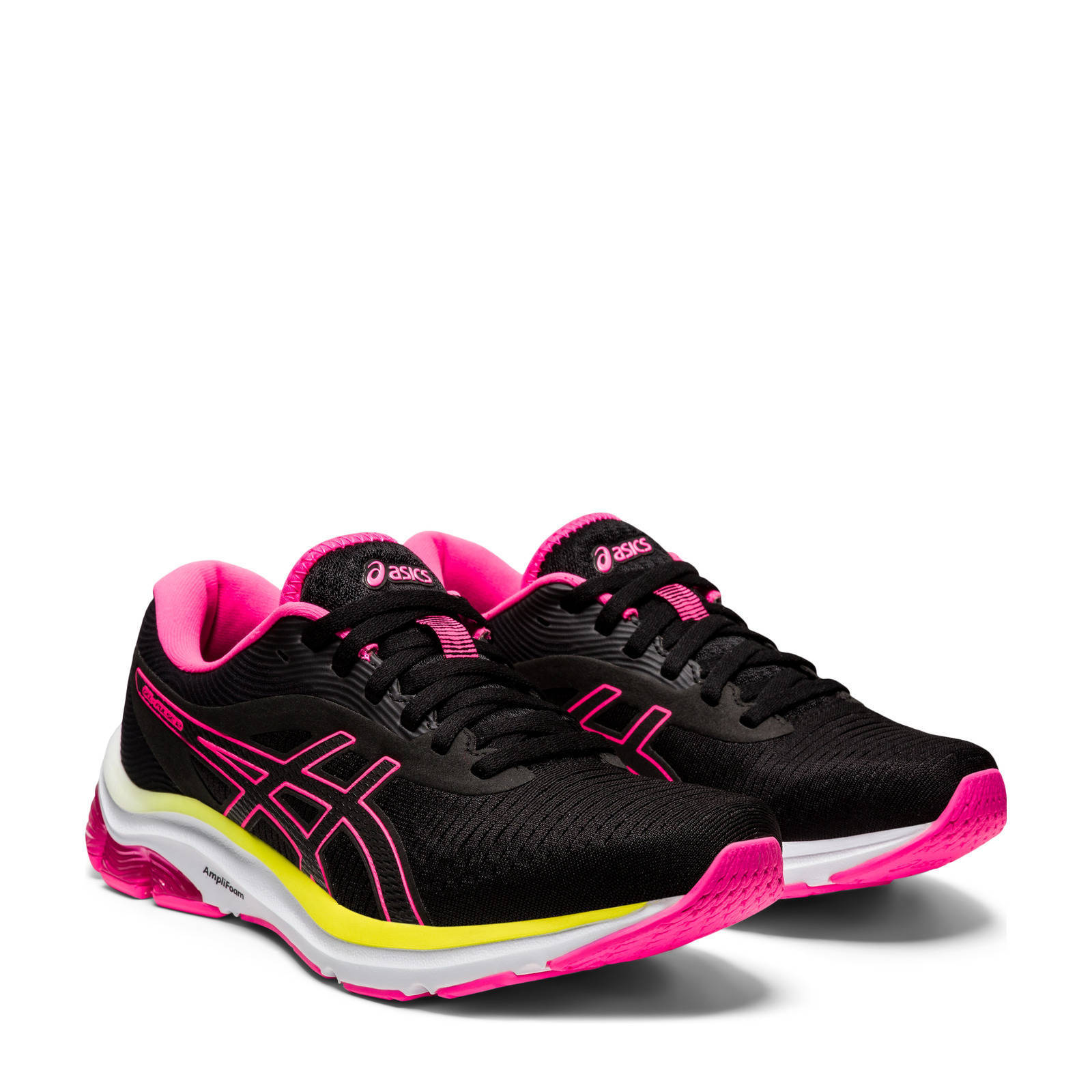 ASICS - GEL-CUMULUS 23 hardloopschoen dames - zwart/roze | Sport 'N Styles  - Fashion Webshop