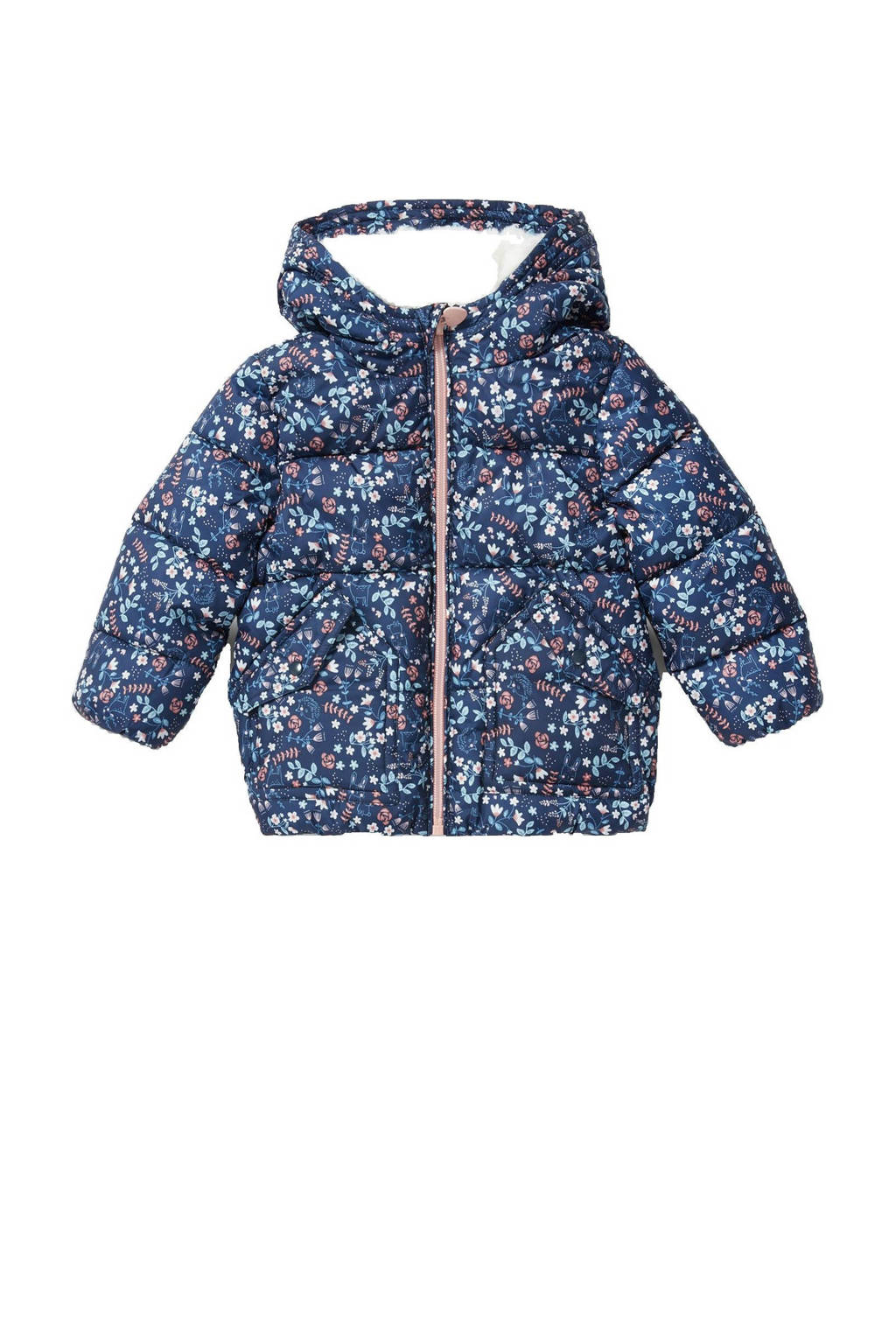 C&A Baby Club gewatteerde winterjas met all over print multicolor, Multicolor