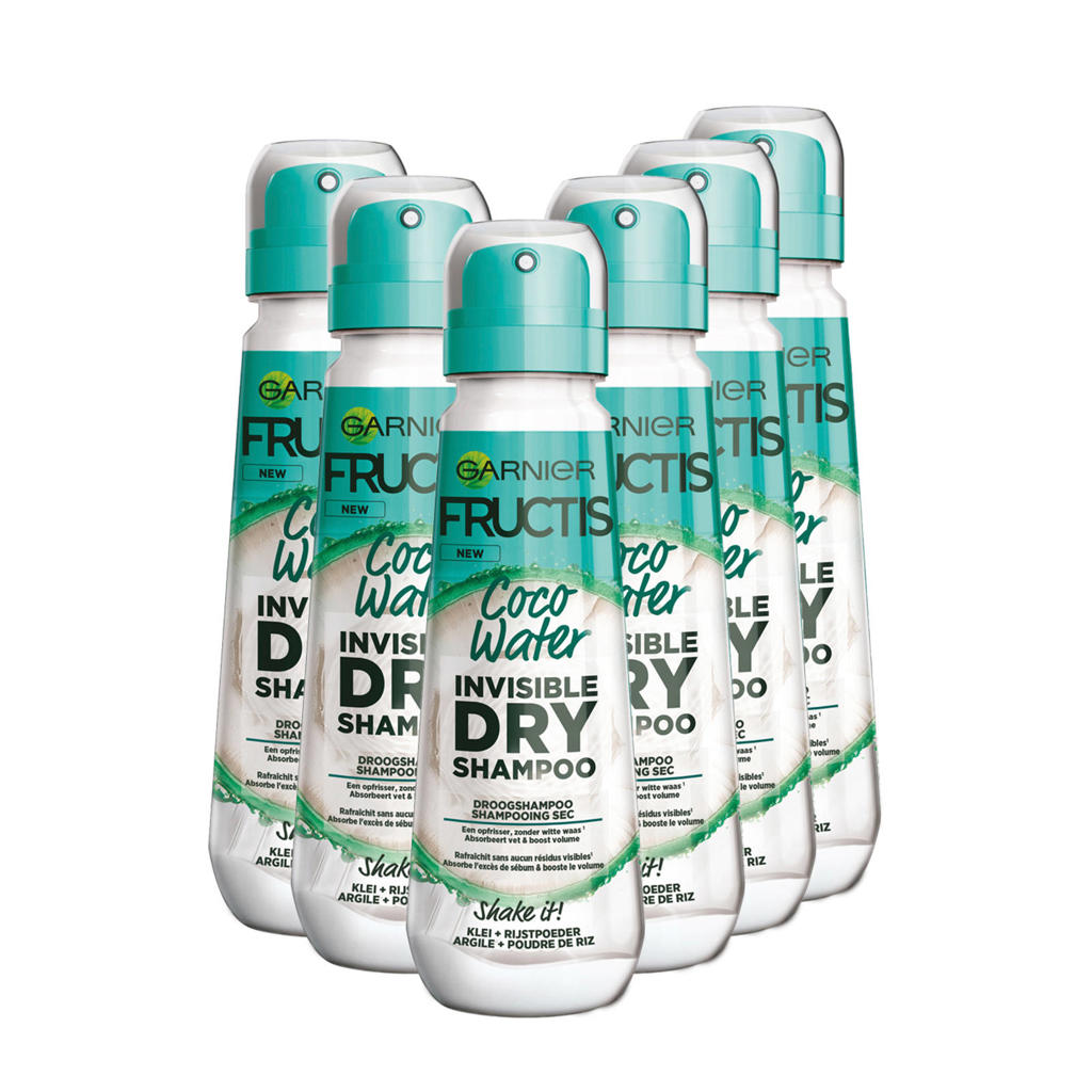 Garnier Invisible Dry Shampoo Coco 6x 100 ml wehkamp
