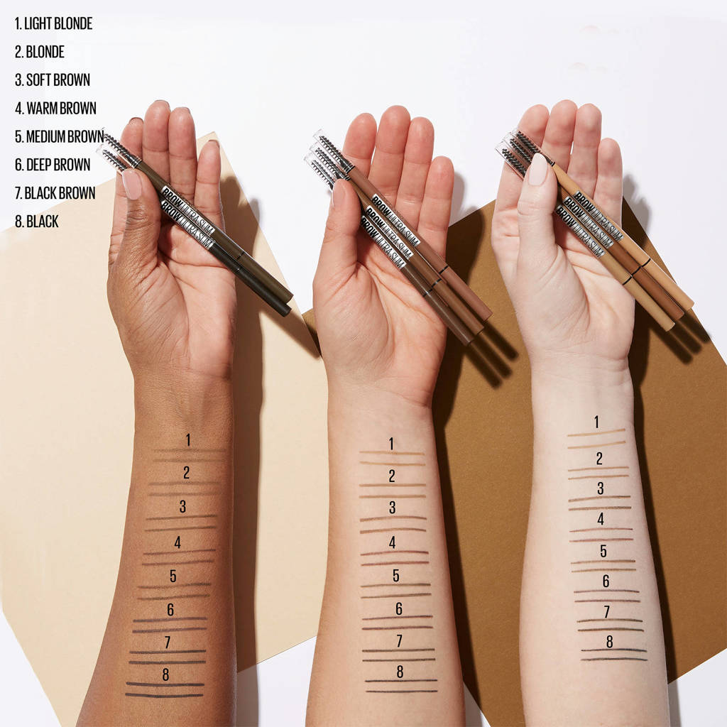 Maybelline New York Brow Ultra Slim wenkbrauwpotlood - 05 Deep Brown