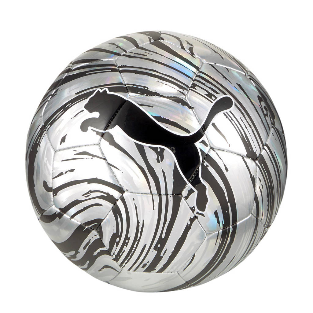 Puma Shock voetbal wit/zilver/zwart maat 5, Wit/zwart