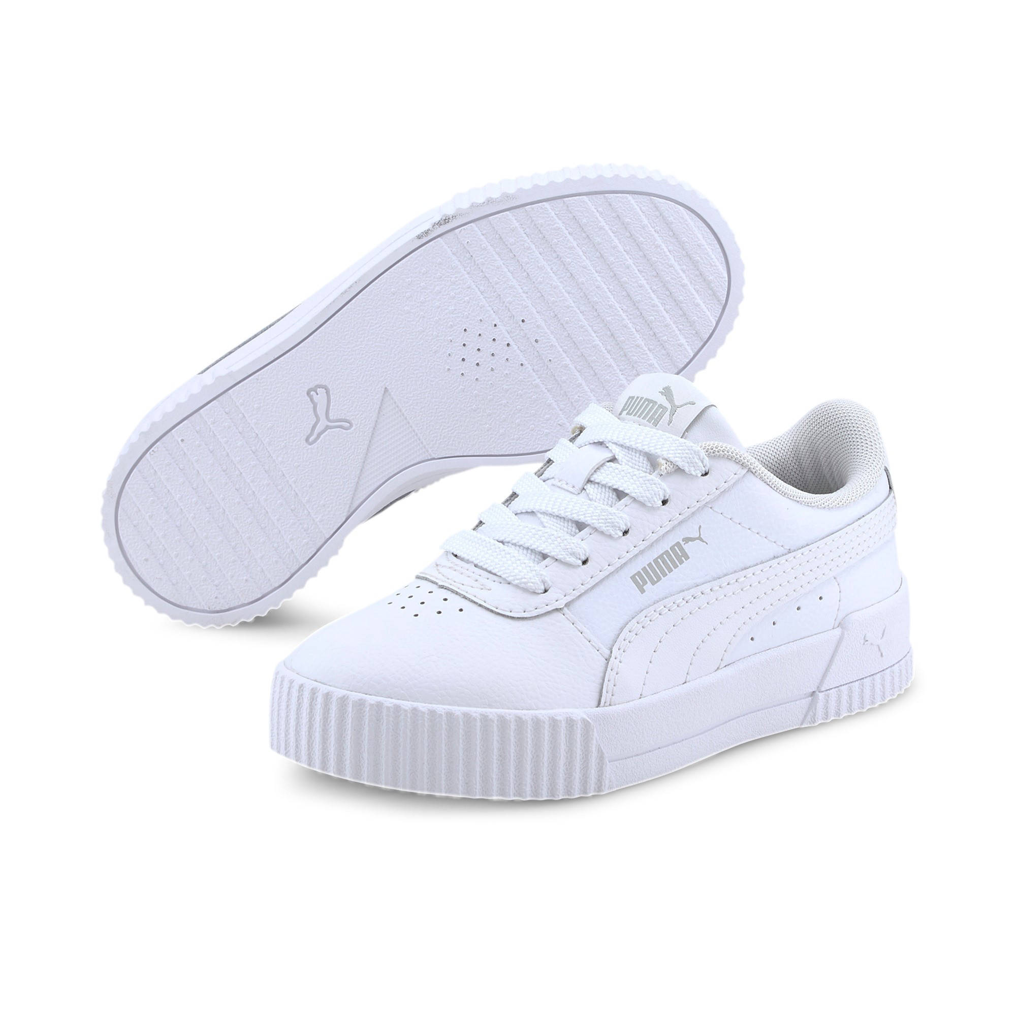 Puma Carina L PS sneakers wit/grijs | wehkamp