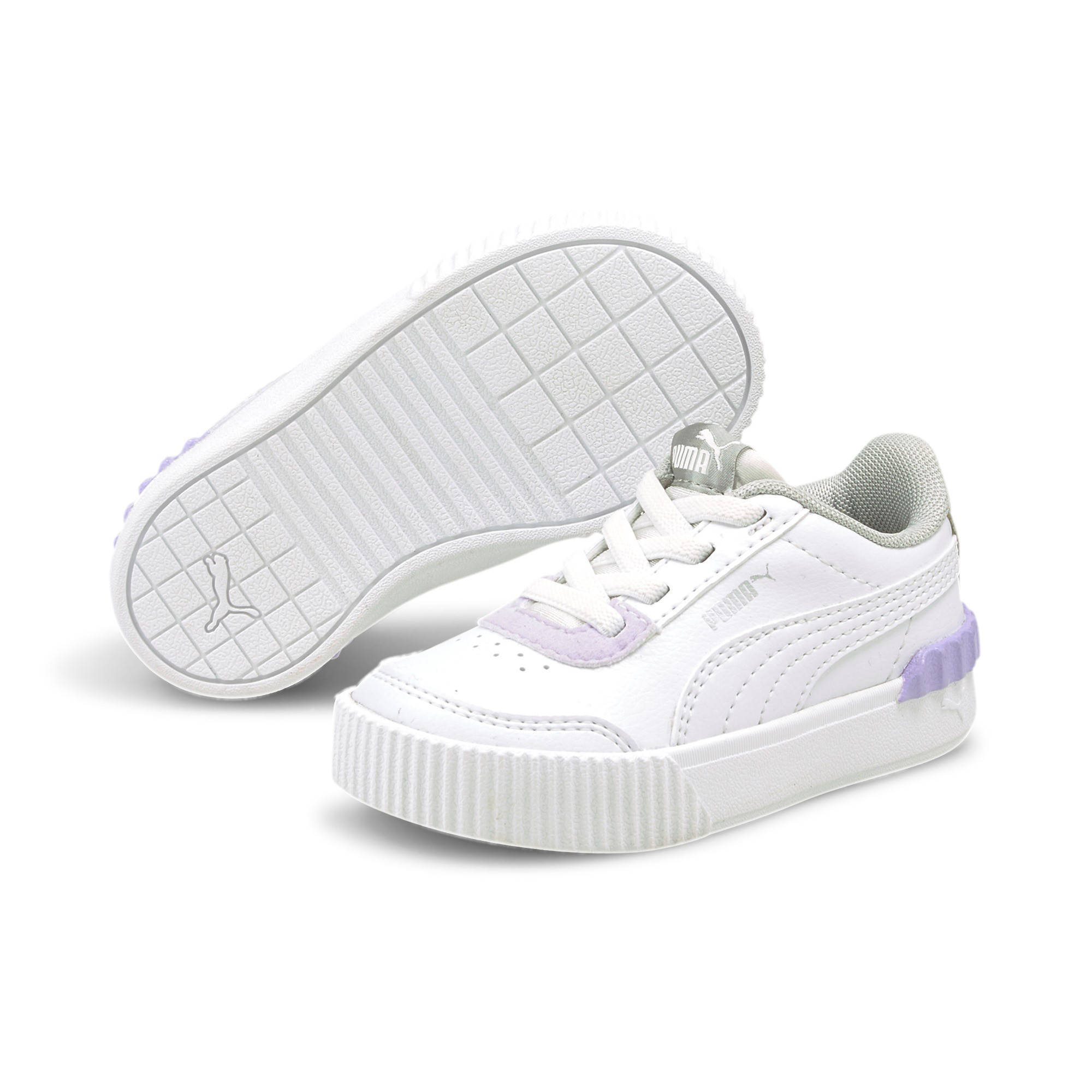 Puma Carina Lift Shine sneakers wit/lila | wehkamp