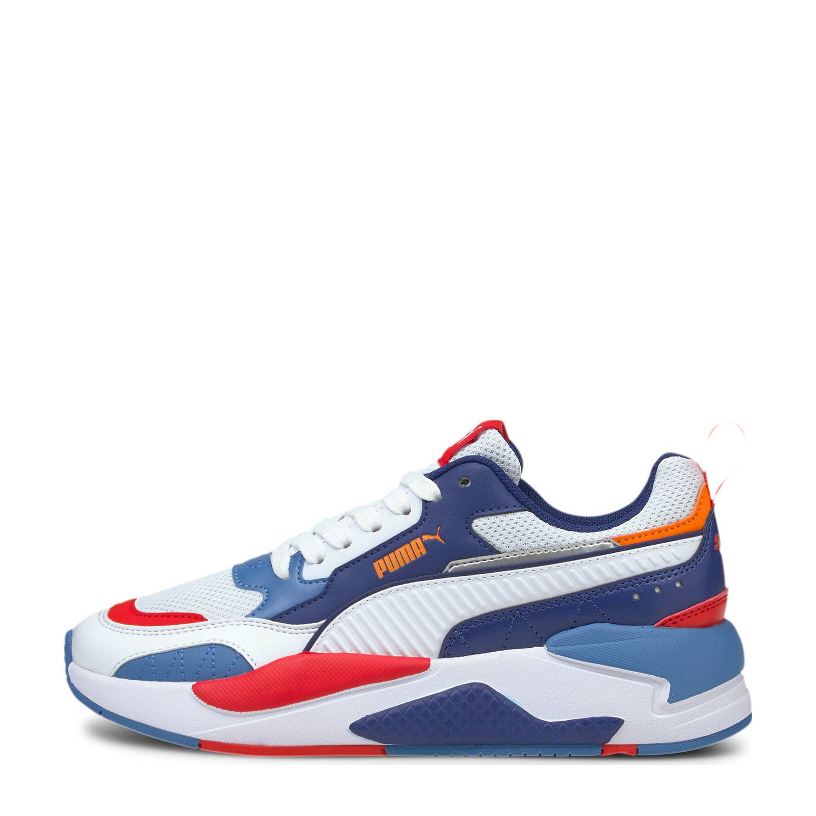 Puma X-Ray 2 Square Jr sneakers wit/blauw/oranje/rood | wehkamp