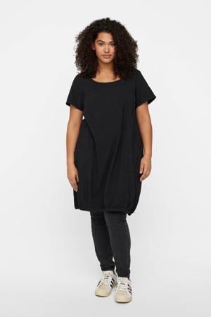 korte jurk met elastische boord JEASY zwart