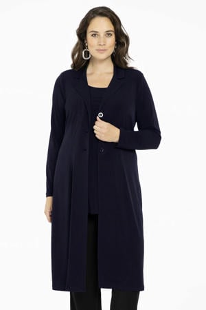 blazer van travelstof DOLCE donkerblauw