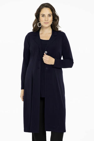blazer van travelstof DOLCE donkerblauw