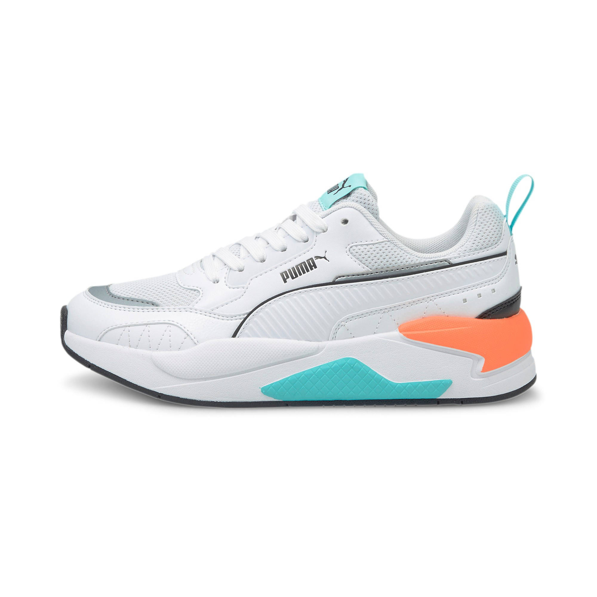 Puma X-Ray 2 Square sneakers wit/aqua/oranje | wehkamp