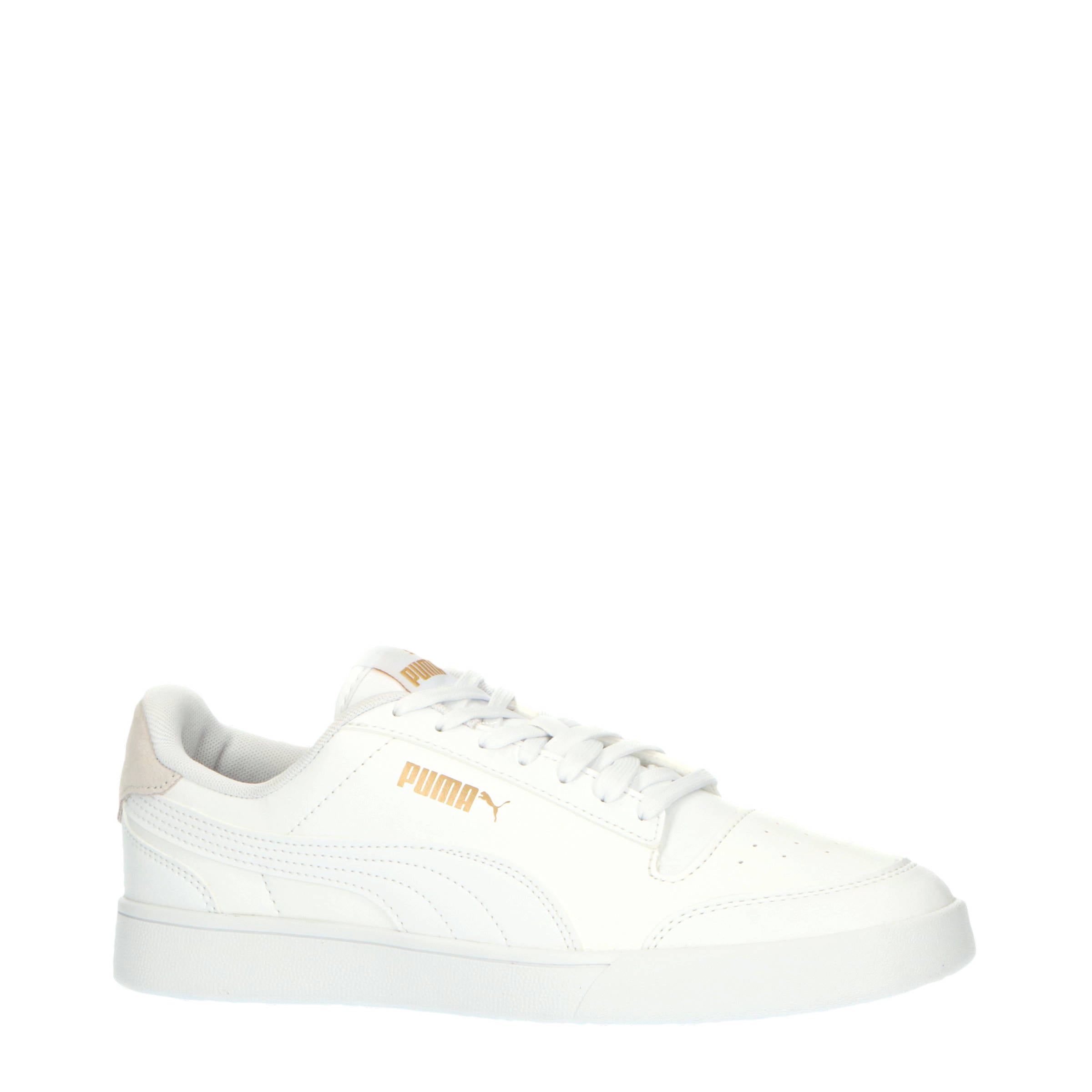 Puma Shuffle sneakers wit/goud | wehkamp