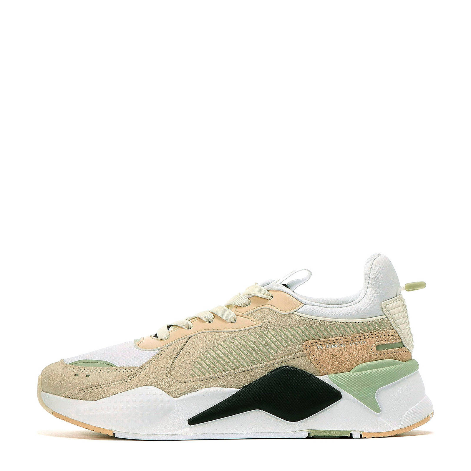 Puma RS-X Reinvent suède sneakers wit/zand/zwart | wehkamp