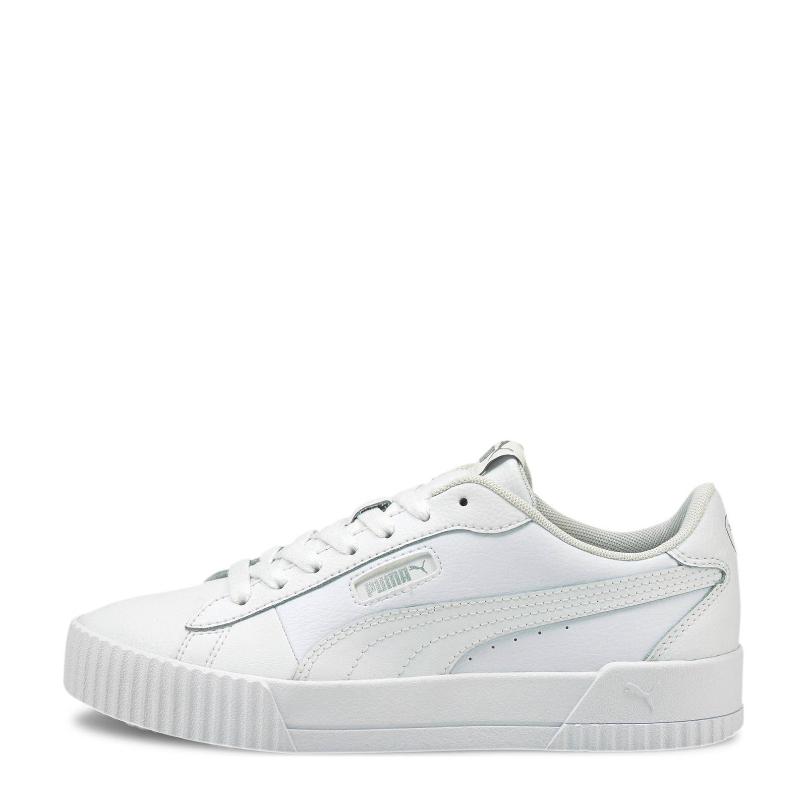 Puma Carina Crew leren sneakers wit | wehkamp