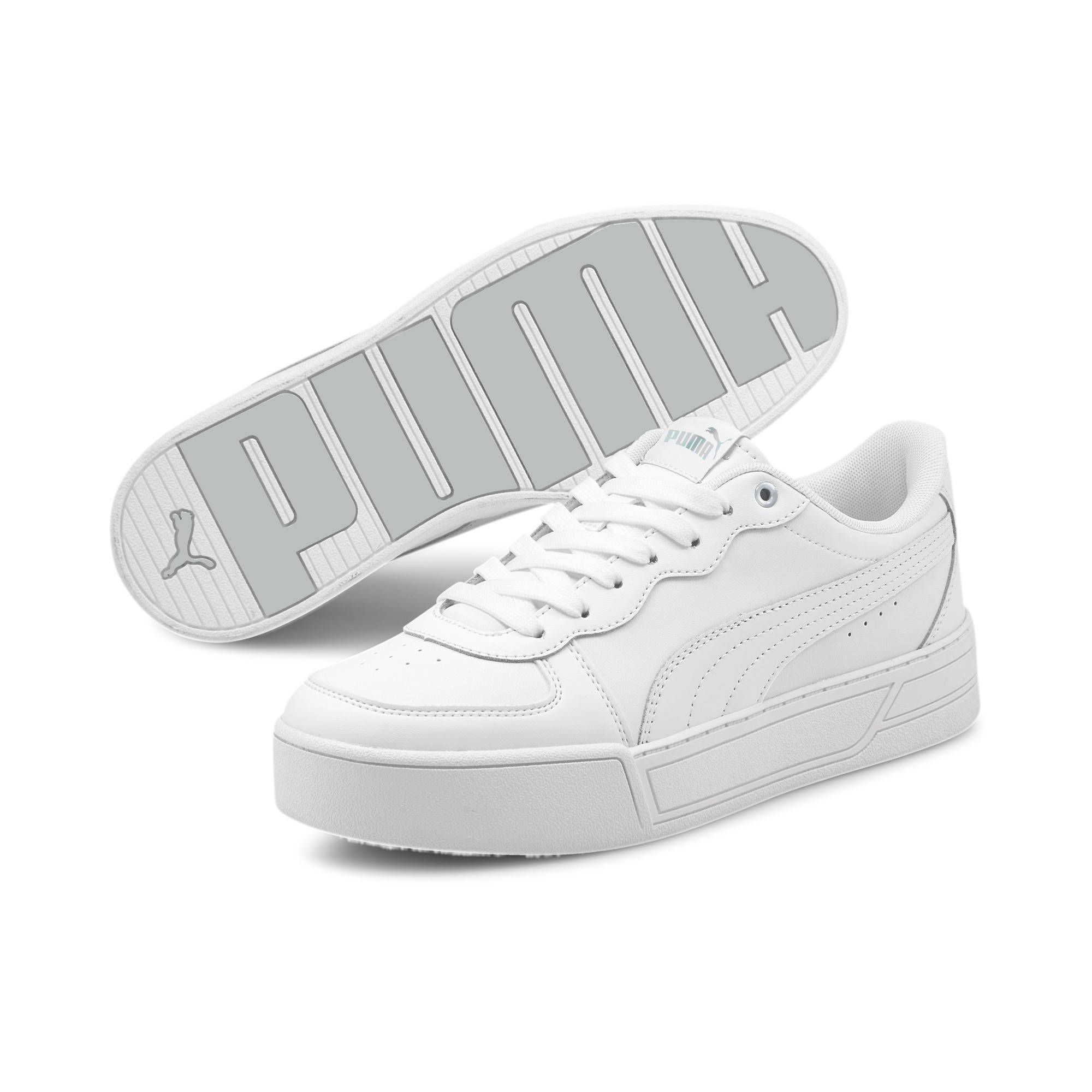 Puma Skye leren sneakers wit | wehkamp
