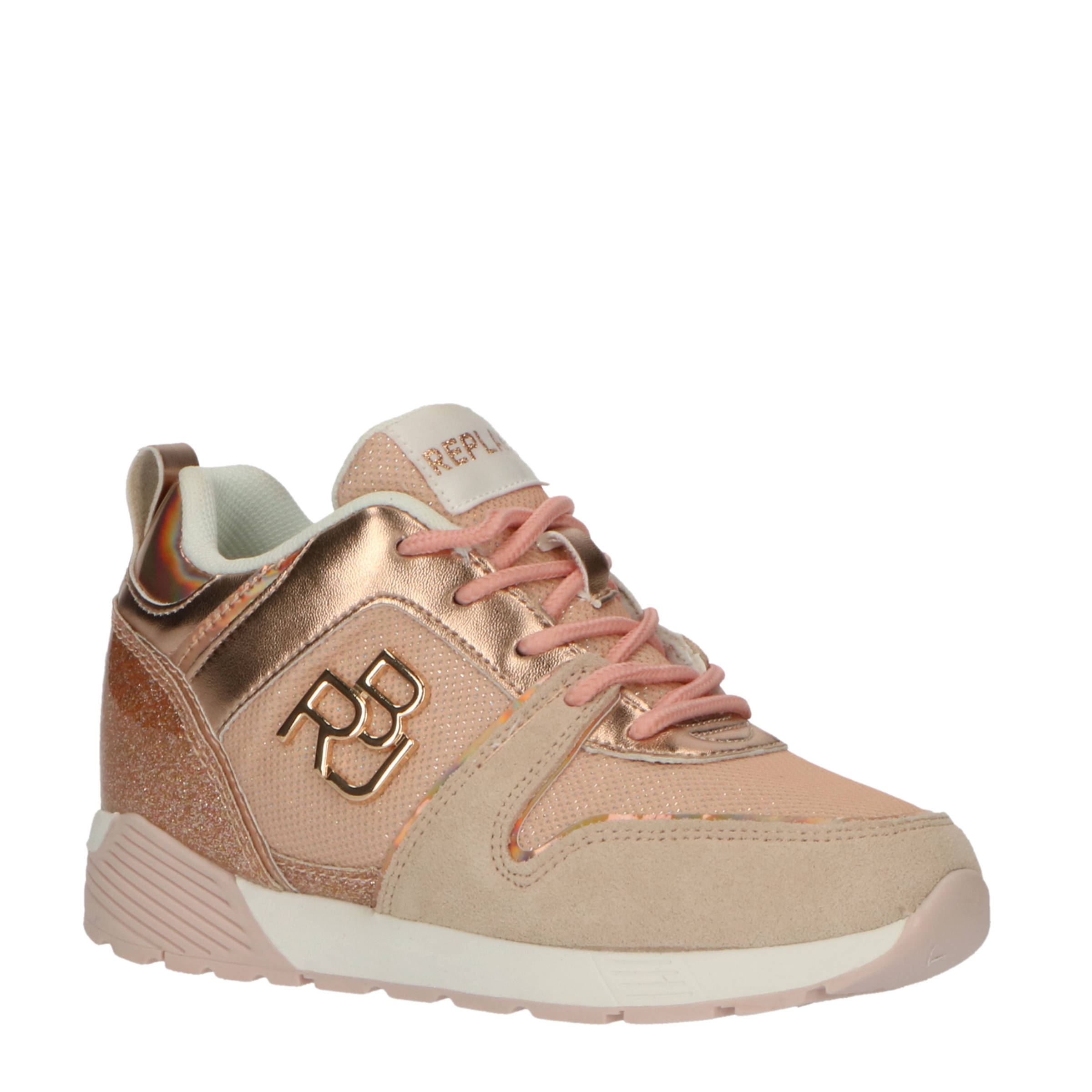 REPLAY July sneakers roze/beige | wehkamp