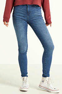 Stonewashed dames Cars skinny jeans Ophelia van denim met regular waist en rits- en knoopsluiting