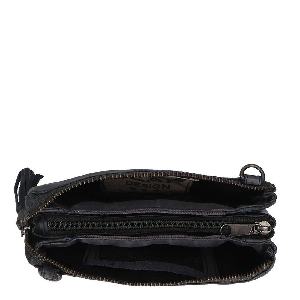Bear Design leren crossbody tas Callisto Pelle Alessia donkerblauw | wehkamp