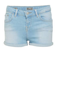 Lichtblauwe meisjes LTB slim fit jeans short Judie van denim met regular waist