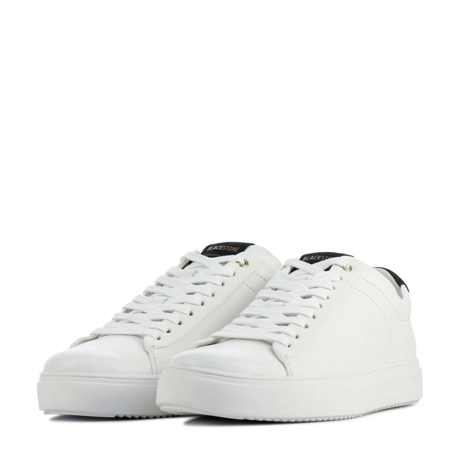 Blackstone RM50 nubuck sneakers wit/zwart | wehkamp