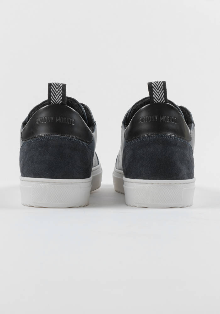 Antony Morato Low Keen leren sneakers zwart | wehkamp