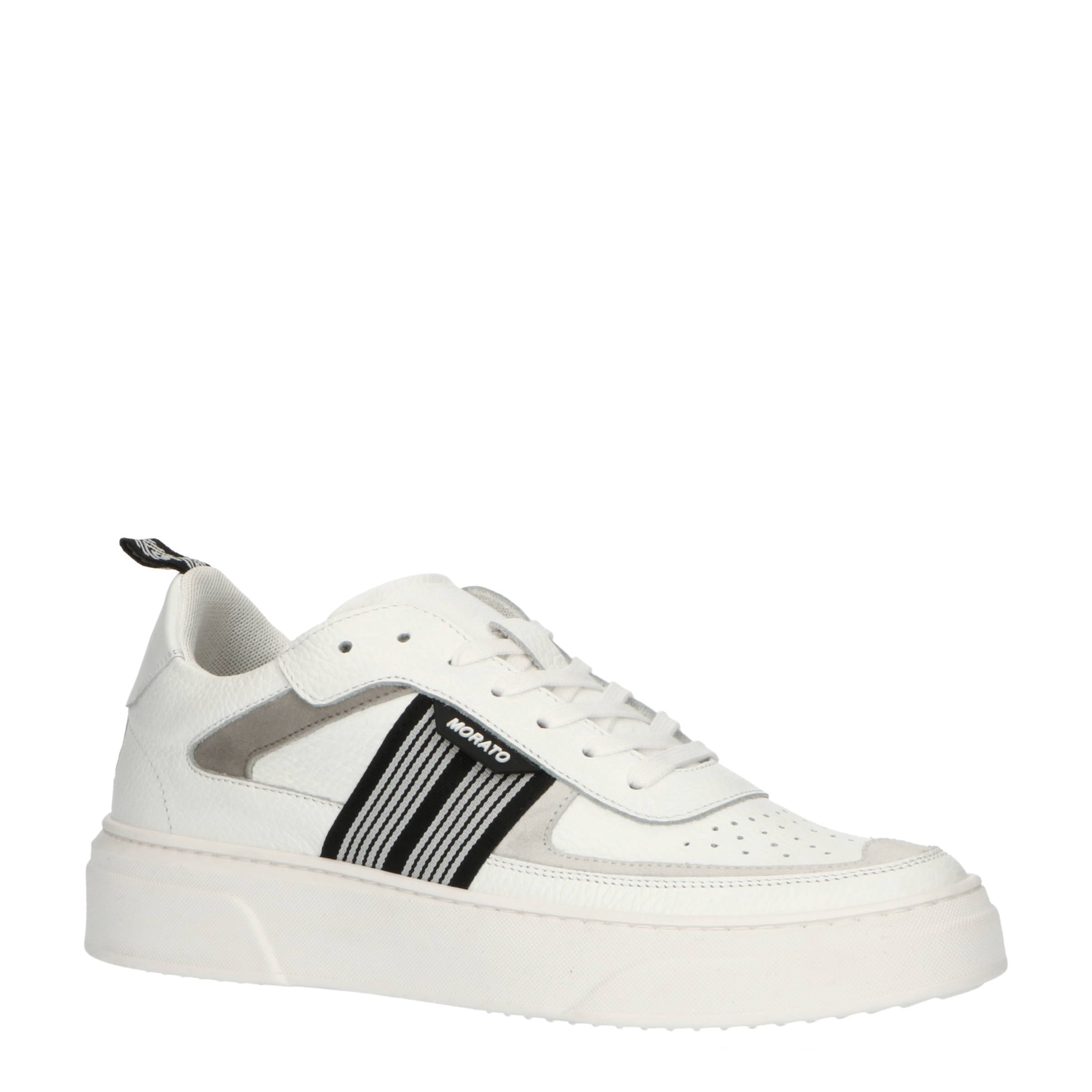 Antony Morato Arad leren sneakers wit | wehkamp