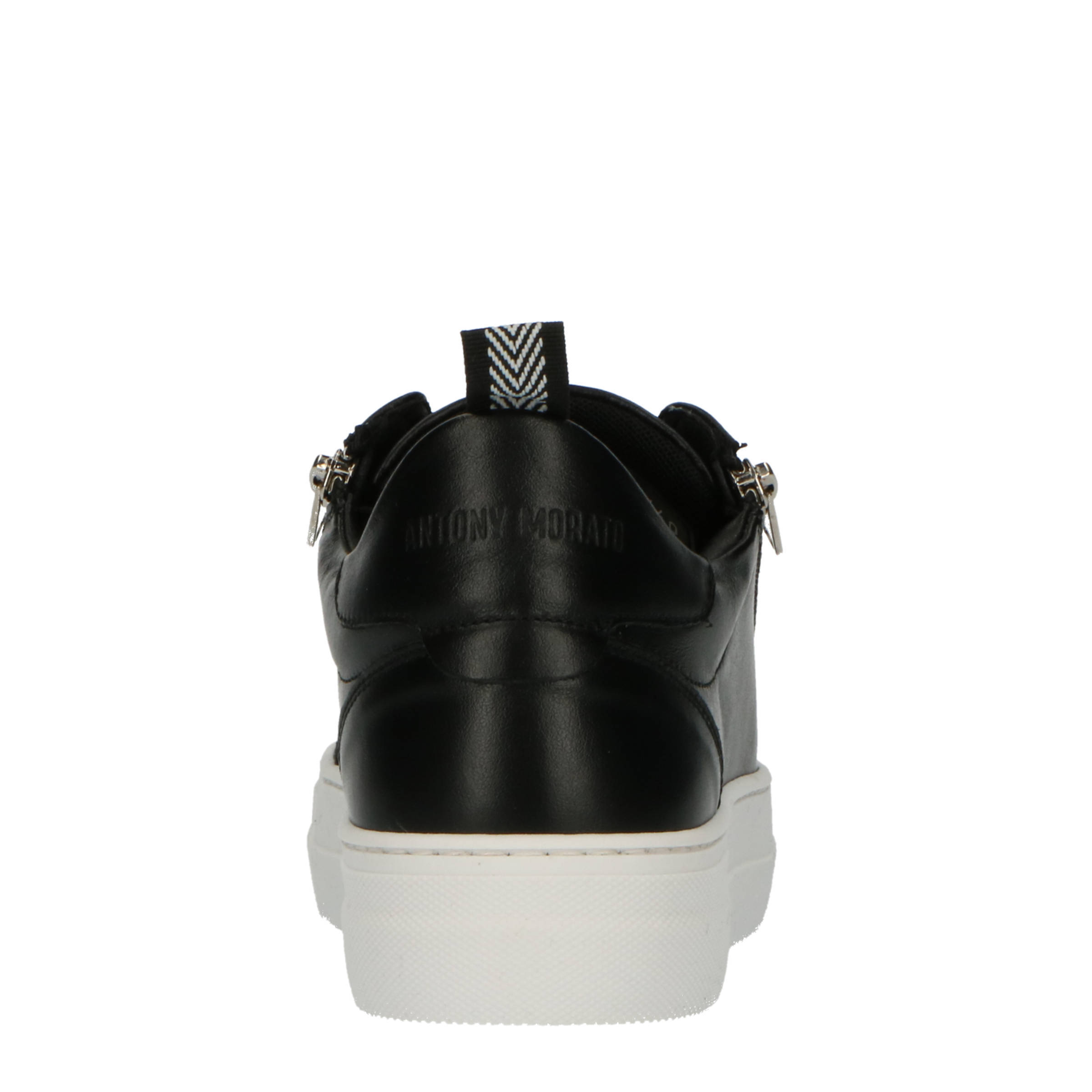 Antony Morato Zipper leren sneakers zwart | wehkamp