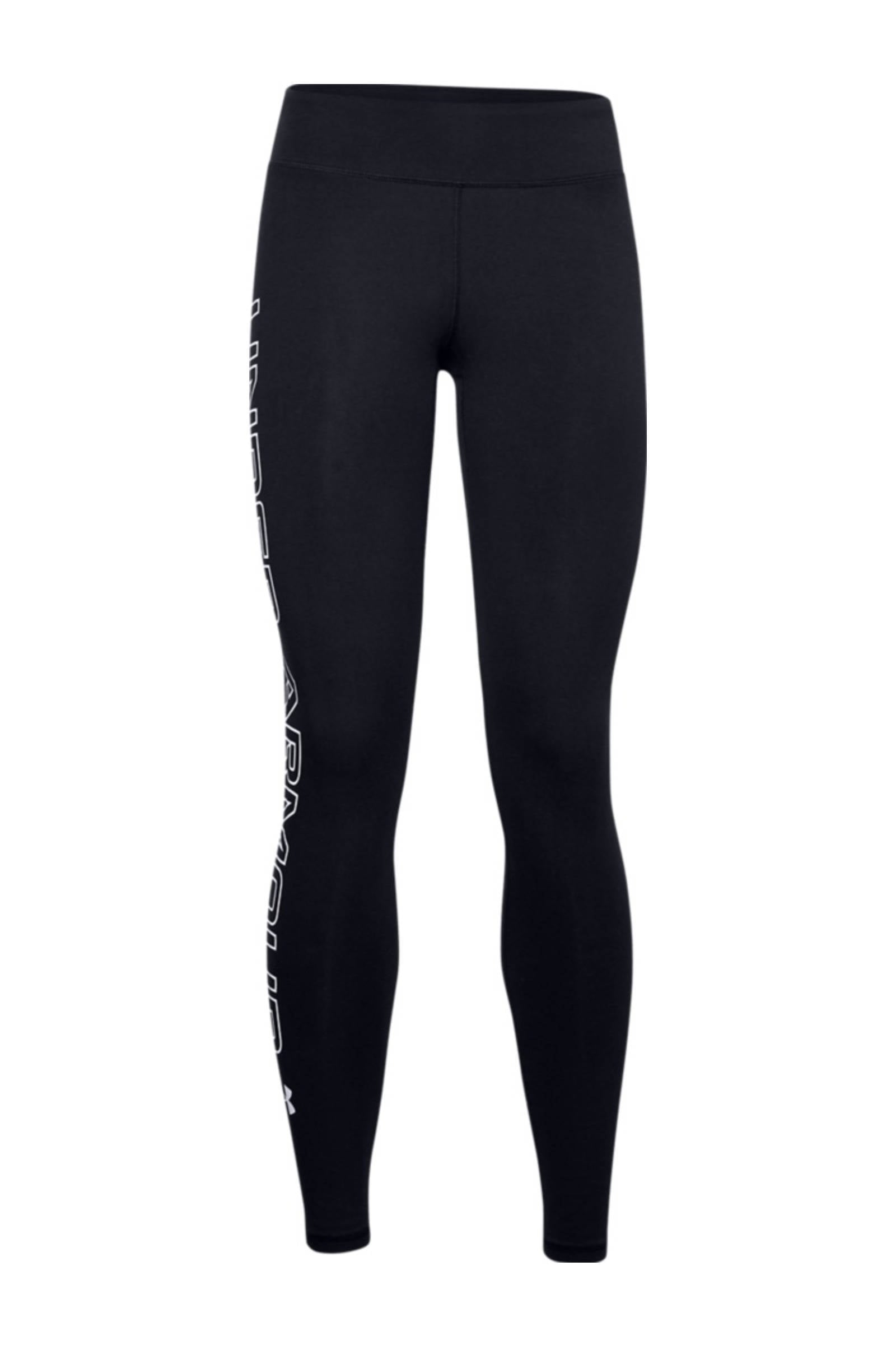Under Armour Stretch leggings with printed logo , Zwart, Dames online kopen