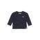 Dirkje longsleeve met katoen donkerblauw/wit