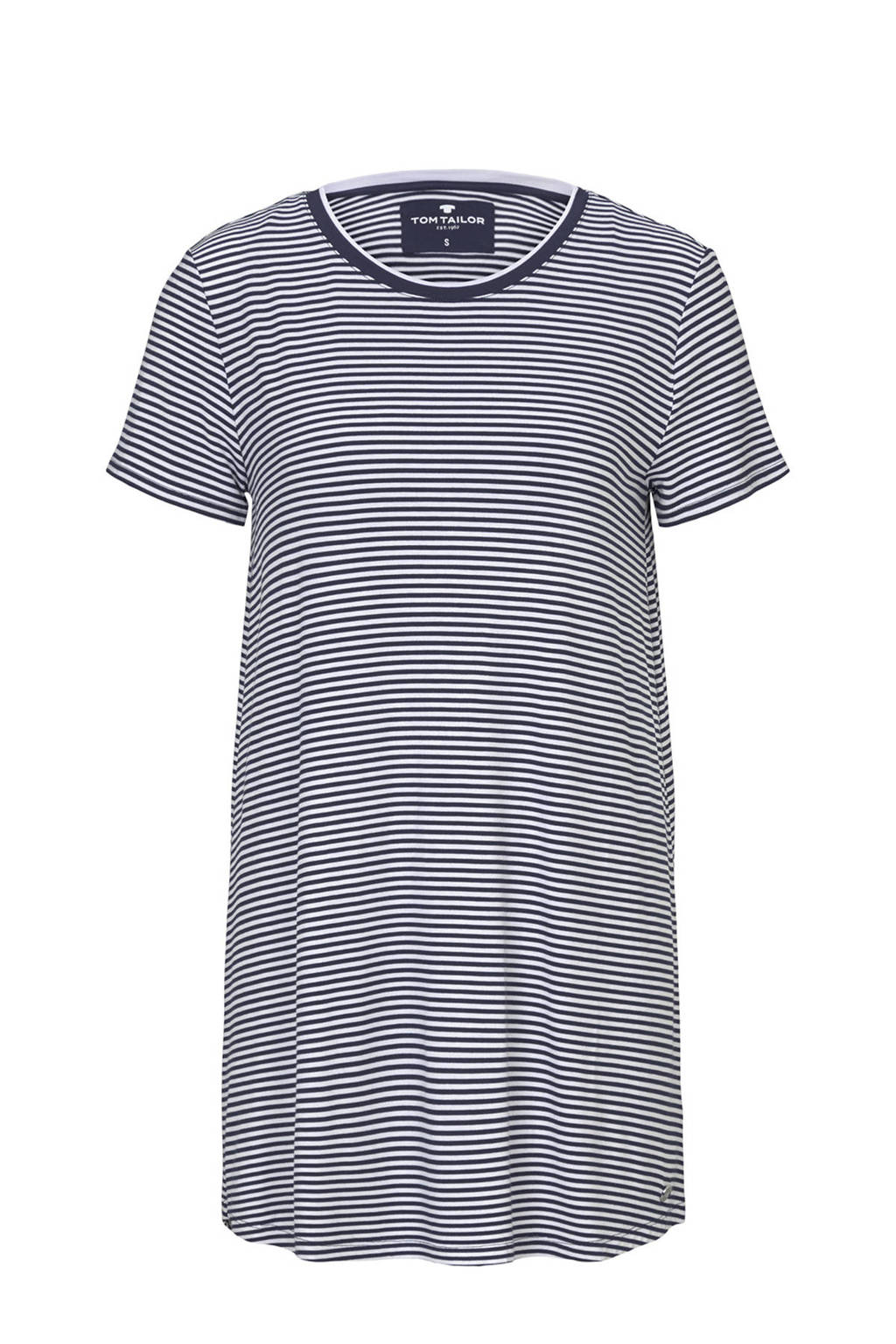 Tom Tailor gestreept nachthemd donkerblauw, Donkerblauw
