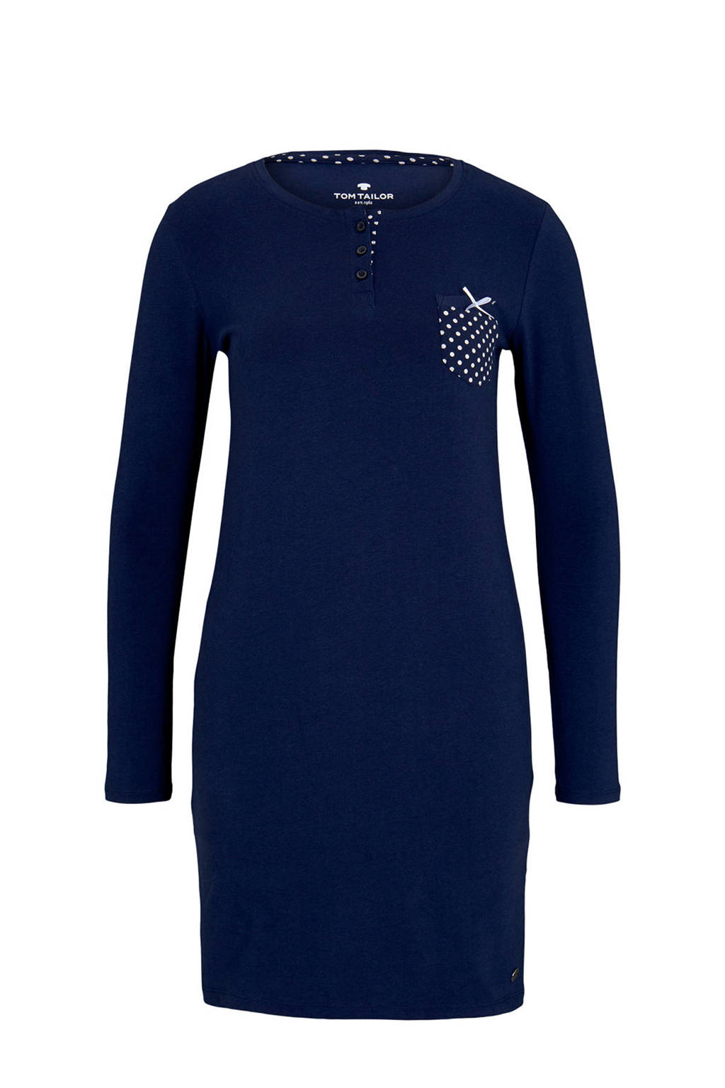Tom Tailor nachthemd donkerblauw, Donkerblauw