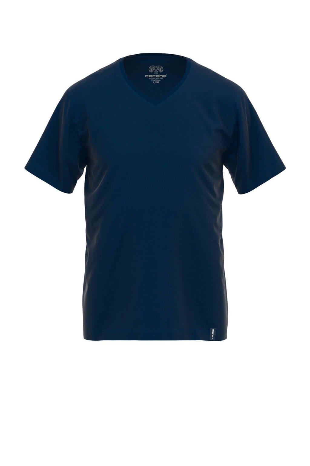 Ceceba +size pyjamatop donkerblauw