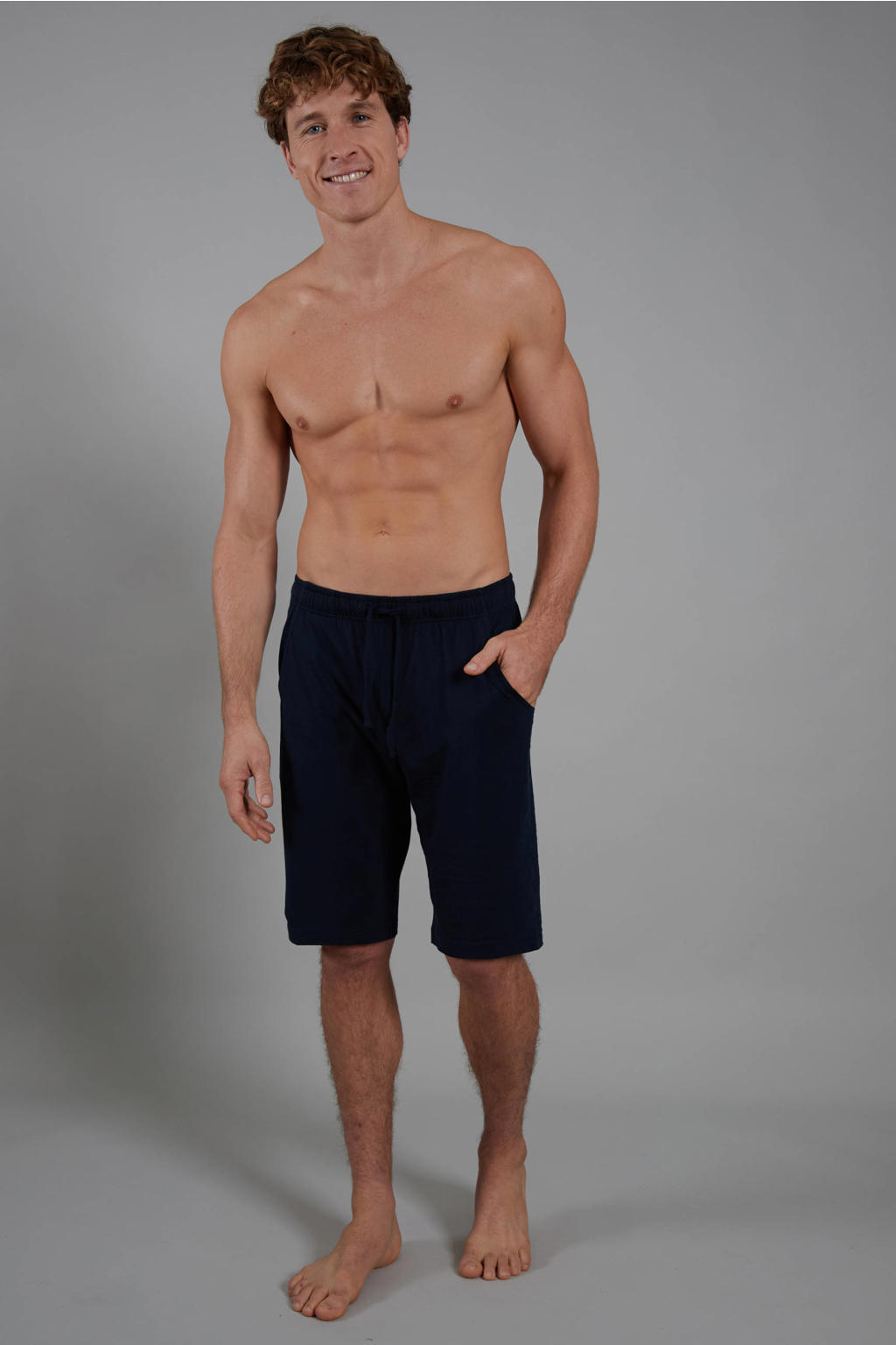 CECEBA +size pyjamashort donkerblauw