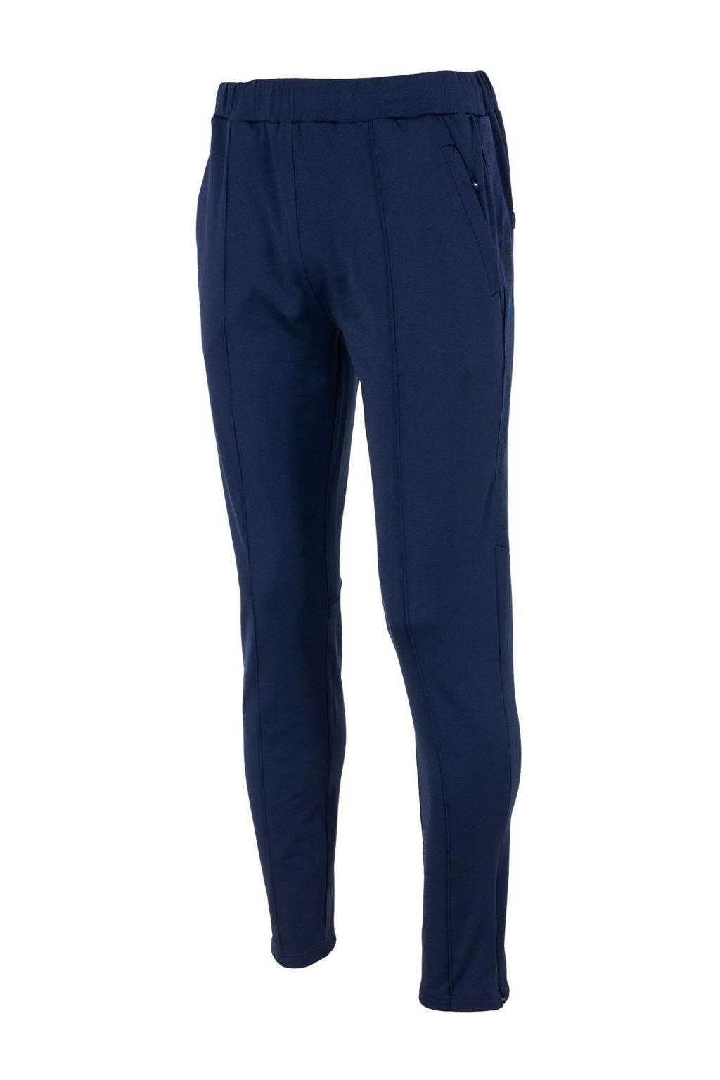 Donkerblauwe unisex Reece Australia trainingsbroek van polyester met regular fit, regular waist en logo dessin