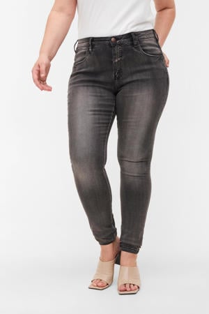 high waist super slim jeans Amy grijs