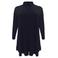 YOEK blouse van travelstof DOLCE met plooien donkerblauw