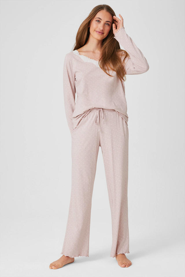 bruid ochtendgloren gesponsord C&A Lingerie pyjama met all over print roze | wehkamp