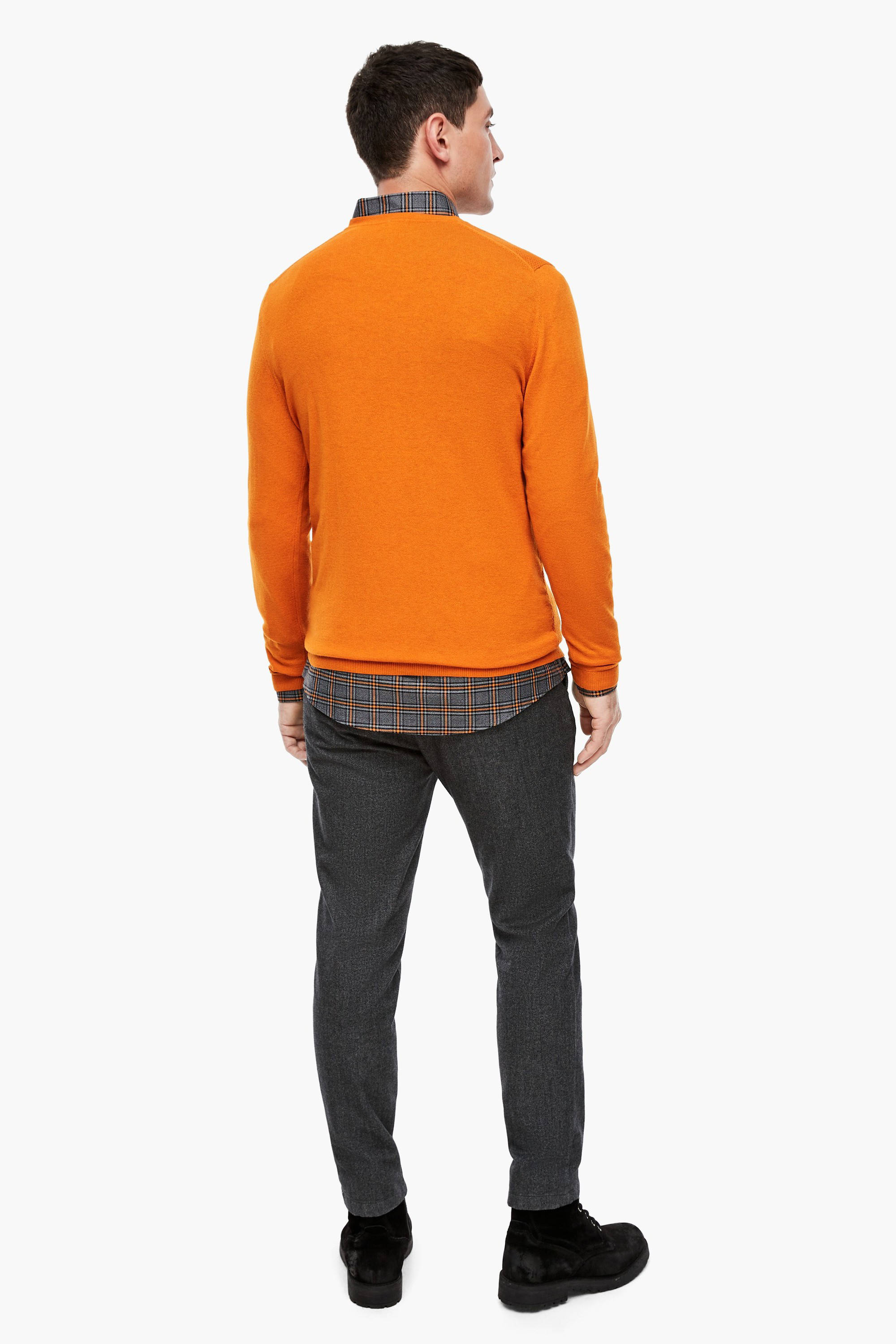 s.Oliver BLACK LABEL trui met wol oranje | wehkamp s.Oliver trui met wol | wehkamp